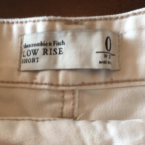 Abercrombie & Fitch Button Fly Cut Off Shorts sz 0 - Picture 6 of 7